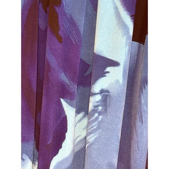 ENFOCUS WOMEN 14W Studio Blue Watercolor Print Sleeveless Dress Shift Collar - Picture 6 of 8